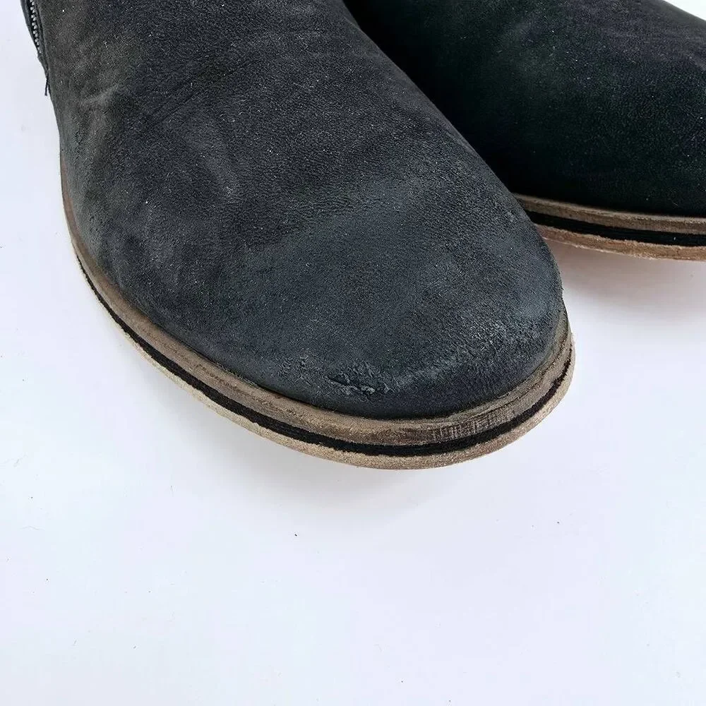Superdry Chukka Men's Zipper Boots Suede Gray 11